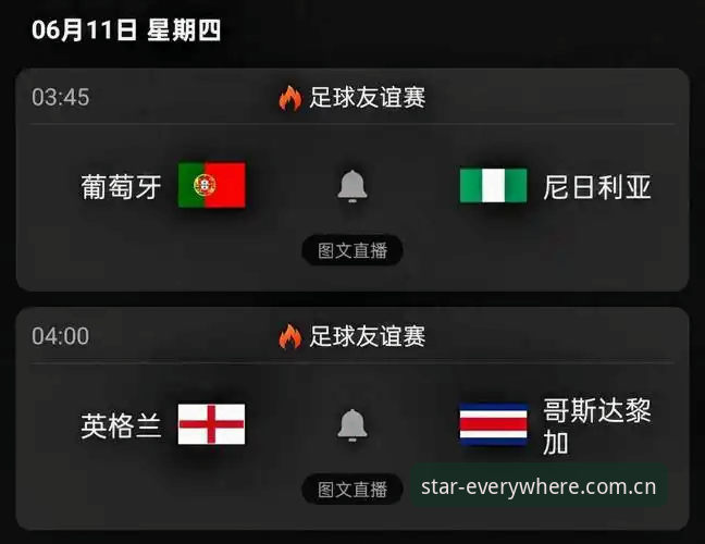 葡萄牙VS尼日利亚热身赛在即，星空娱乐平台同步播报最新动态